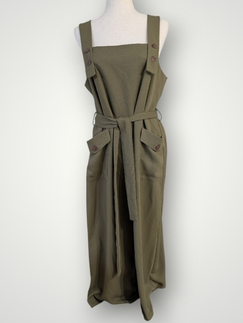 Topshop NWT Women’s Pinafore Wide Leg Jumpsuit - Picture 2 of 14